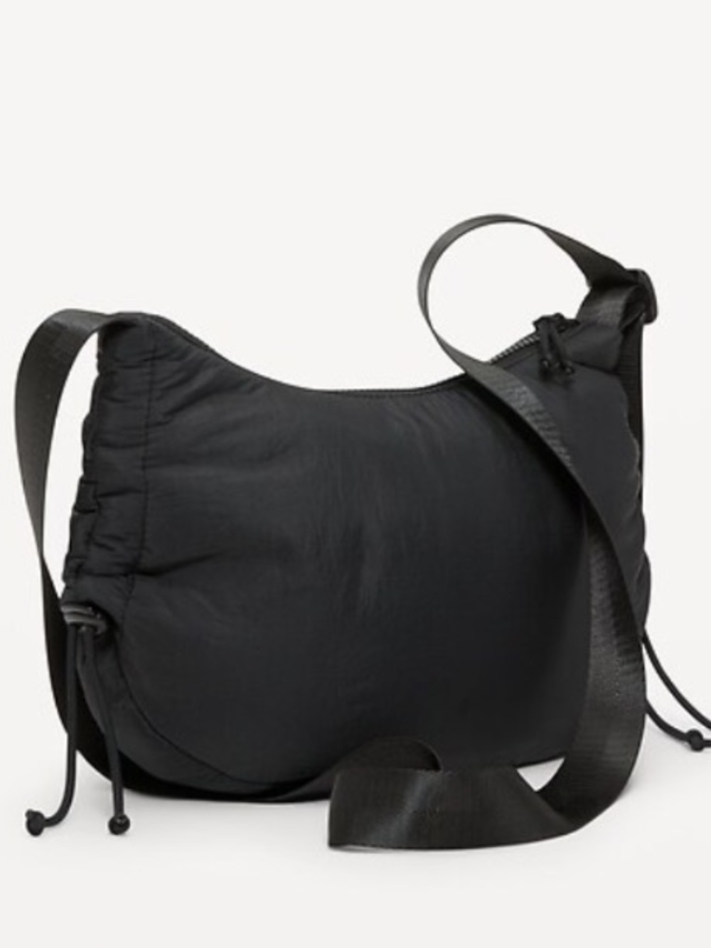 Old Navy Black Macro Trek Crossbody Bag